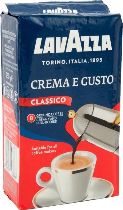 Молотый кофе Lavazza Crema e Gusto 250 г Лавацца Крема е густо