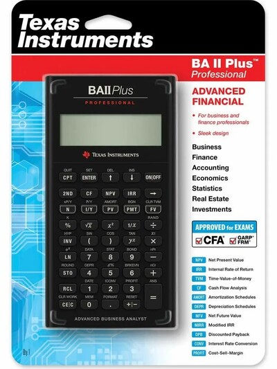 Финансовый калькулятор BA II Plus Professional Pro Texas Instruments