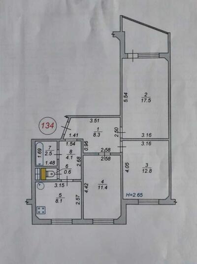 Продам 3-к квартиру Бучанский, Вишневое, Квітнева, 15