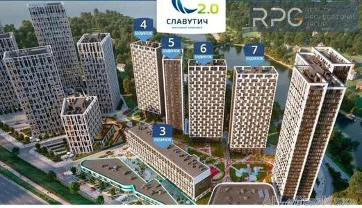 Продажа 2к. ВИДОВОЙ! квартиры в ЖК Славутич 2.0 (дом 7)