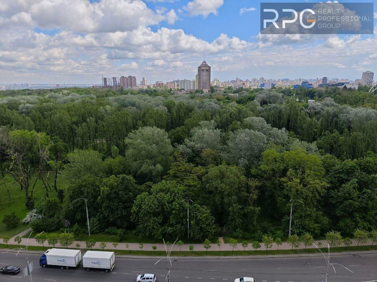 Вид на Парк 2-к квартира 69м² ЖК UNO City House м Дорогожичі 2хв, Теліги Олени вул., 25, СырецШевченковский район, Киев на aviso.ua