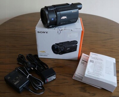 Видеокамера Sony Handycam FDR-AX53 4K NTSC/PAL, черная.