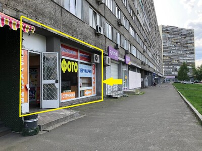 Без комісії! Продається фасадне приміщення на Дарницькій площі: Харківське шосе 2, 83,6 м2