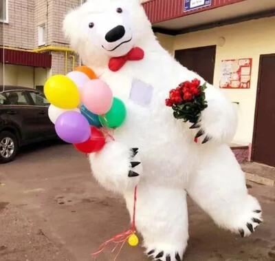 Белый медведь Белая Церковь Обухов Переяслав Борисполь.Заказать аниматор на праздник.