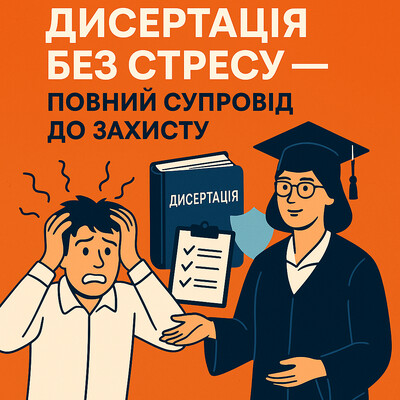 Дисертація без стресу - повний супровід до захисту!