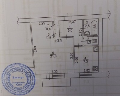 Продаж 1 кім.квартири, вул.Набережна,12