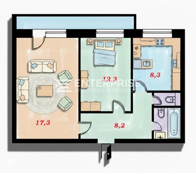 Продаж 2-к квартири з ремонтом та меблями  вул. Бальзака Троєщина