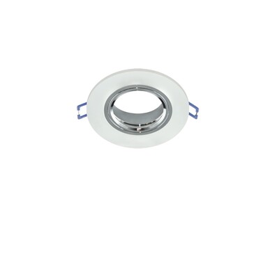 Стельовий світильник/корпус, Strühm, вбудований, круглий, матове скло/хром, 1хGU10, STR-03597