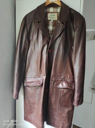 Шкіряне пальто Noble 50-52р.