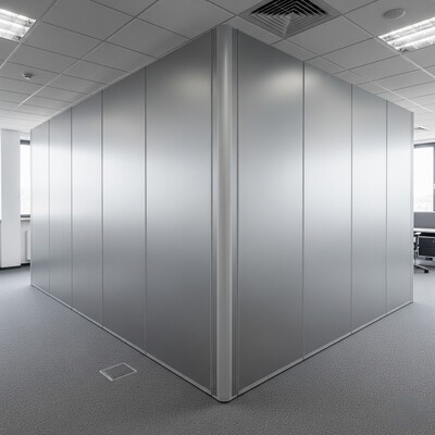 Алюмінієві перегородки з монтажем