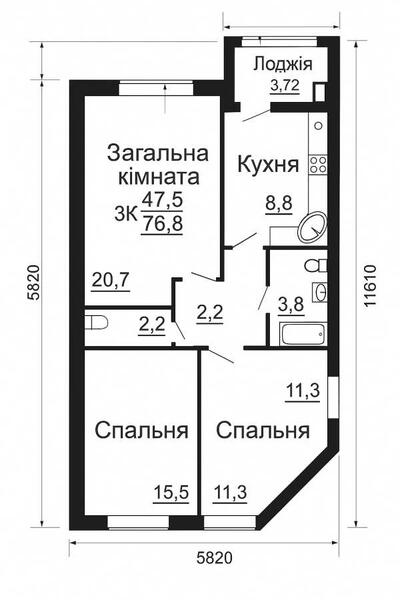 Продам 3-к квартиру Бучанский, Софиевская Борщаговка, Відпочинку, 3
