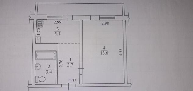 Продам 1-кімнатну квартиру, Василя Касіяна вул., 6б, Голосіївський район, Київ