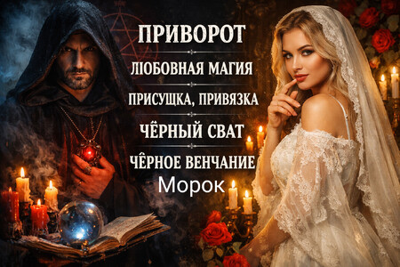 Приворот. Присушка. Привязка. Чёрный сват. Чёрное венчание. Морок