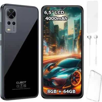 Смартфон Cubot Note 30 4/64 Gb green, 6.517", Helio P35, 3G, 4GLTE