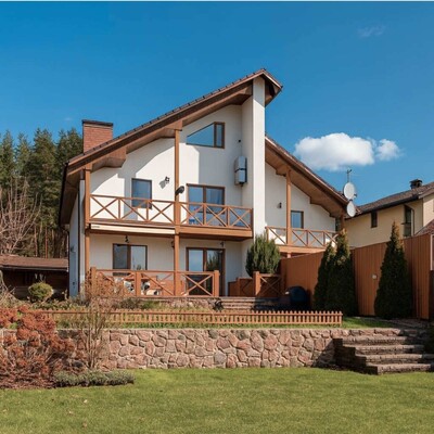 ШИКАРНИЙ БУДИНОК ПОРУЧ З КИЄВОМ (Пуща-Водиця)— с. Горенка,