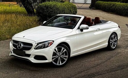 Mercedes-Benz C300 Cabrio — кабриолет для свадьбы и фотосессии в Киеве