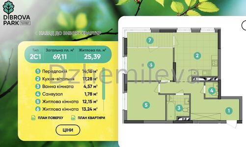 Продаж нова 2к квартира ЖК Діброва Парк Київ Новобудова
