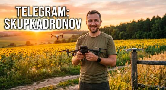 Осуществляем скупку дронов и квадрокоптеров по всей Украине. Если вам нужно быстро продать б/у квадр