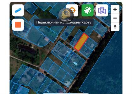 Продаж земельної ділянки 12 сотих , ПРЯМОКУТНОЇ форми , село Займище , Бориспільський район.