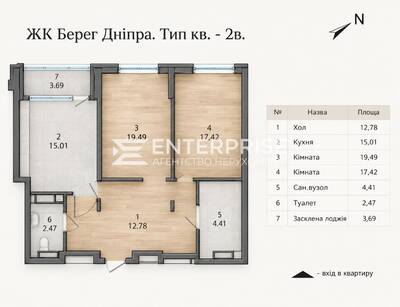 Продам 2к квартиру, ЖК Берег Дніпра, Дніпровська набережна