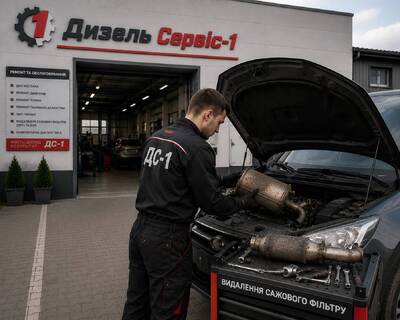 Видалення сажового фільтра та каталізатора дизеля у Києві