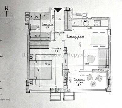 Продаж 1-кімн. кв. 40,3 м², 3/9 в ЖК Respublika, Київ.