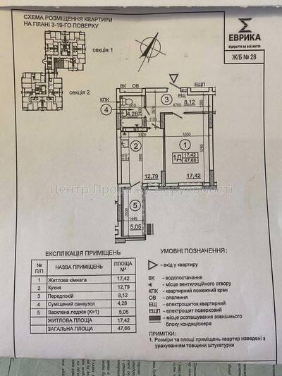 Продаж квартири в ЖК Евріка, Київ