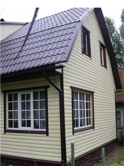 Металосайдинг типу Євробрус та Блок-хаус