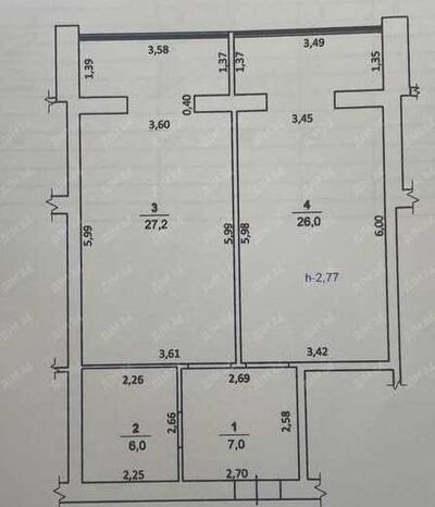 Однокімнатна квартира на Боженка