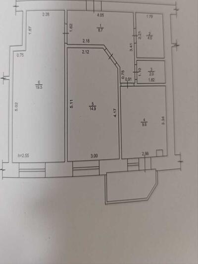 Двокімнатна квартира на Зигіна