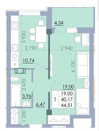 ЖК Пелюстковий. Однокімнатна квартира з коморою!