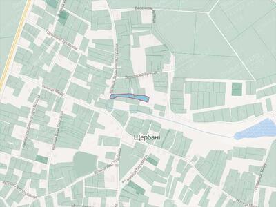 Земельна ділянка з комунікаціями в с. Щербані