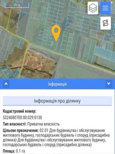 Ділянка під забудову в Гожулах.