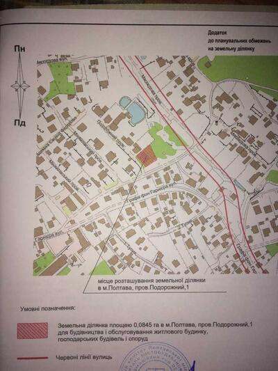 Чудова ділянка під забудову в районі стадіона "Ворскла"