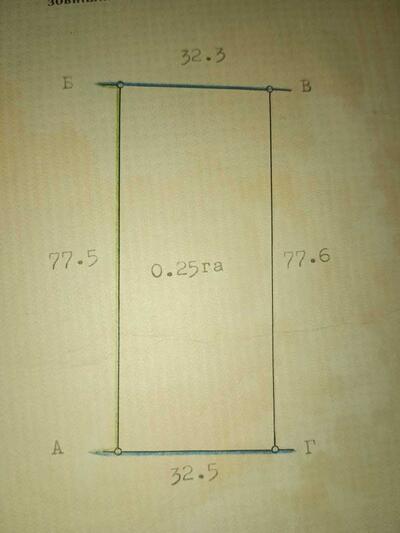 Ділянка під забудову в селі Кованчик