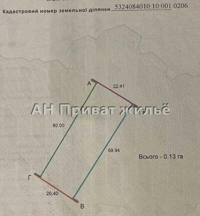 Ділянка в Терентіївкі