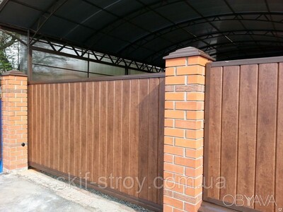 Забор из металлосайдинга "Доска"