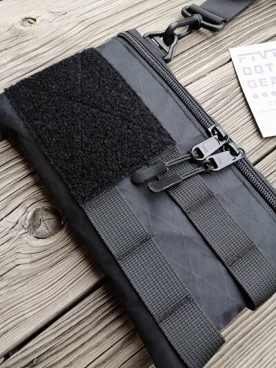 Сумка компактна x-pac велкро моллє через плече месенджер 5dotsgear ykk на плечо ікспак techwear текв