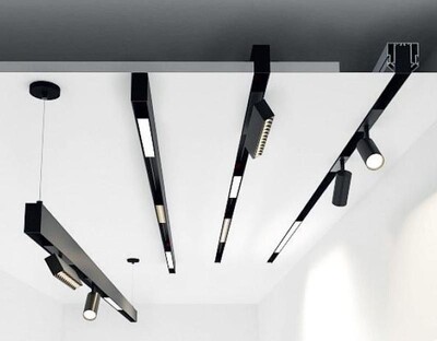 Натяжні стелі. Магнітне трекове освітлення. Парящі. Тіневі.