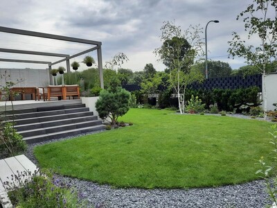 Ландшафтний дизайн подвір’я, під ключ, з гарантією, за 1 місяць.