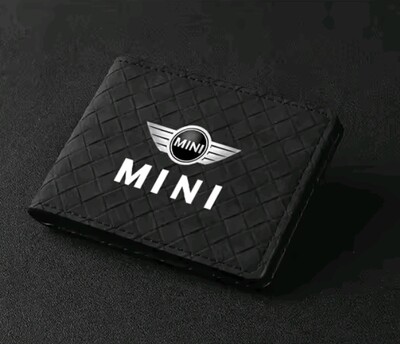 Стильний брендовий замшевий гаманець Mini Cooper для карт і документів!
