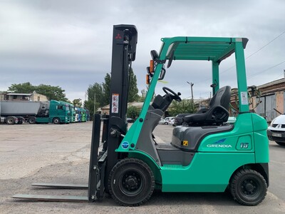 Вилочний автонавантажувач Mitsubishi, 2019 року з бічним зміщенням Модель: FGE15T F34