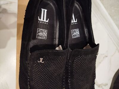 Мужские мокасины , черные размер 45