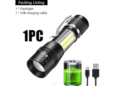 Міні ручний ліхтарик із акумулятором