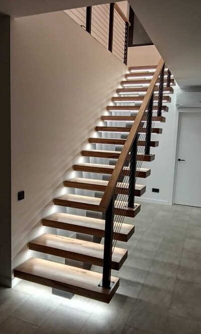 Сходи різних видів, сходи з дерева, огорожі , обшивка