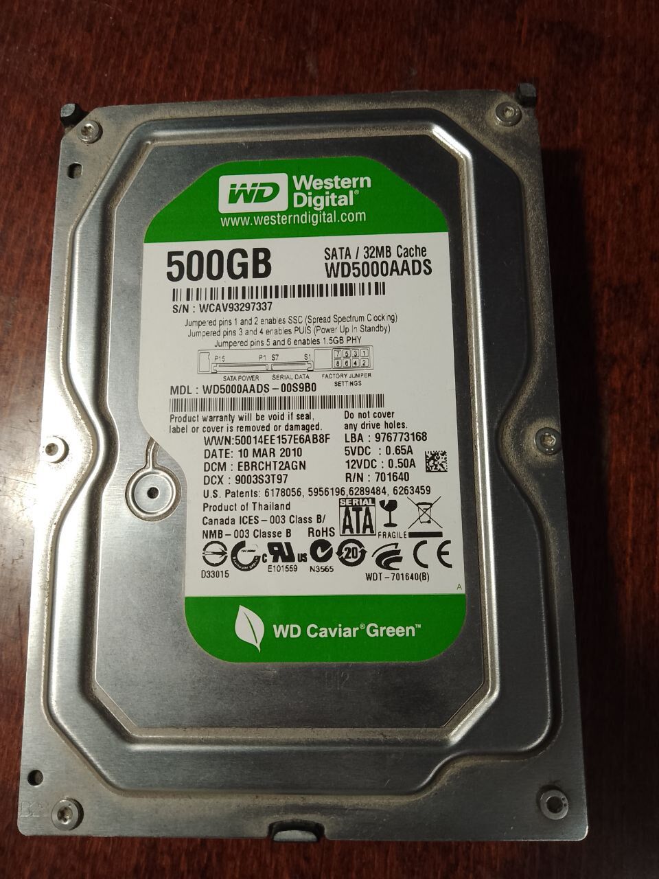 500 gb Жесткий диск Western digital Винчестер SATA II Днепр +380993385546, Дніпро на aviso.ua