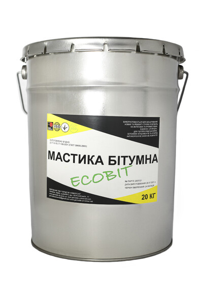 Мастика бітумна ЕКОБІТ вiдро 20 кг
