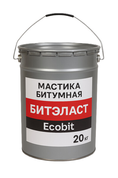 Мастика бітумна БІТЕЛАСТ - БІТУМНИЙ EКОБIТ ДСТУ Б В.2.7-108-2001 вiдро 20 кг