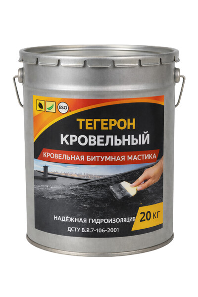 Тегерон  Кровельный Экобит ведро 20,0 кг - кровельная битумная мастика ДСТУ Б В.2.7-108-2001