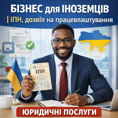 БІЗНЕС ДЛЯ ІНОЗЕМЦІВ|  ІПН,  дозвіл на працевлаштування